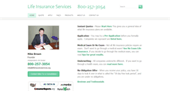 Desktop Screenshot of lifeinsuranceservices.org