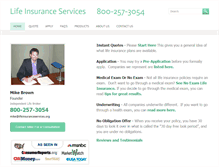 Tablet Screenshot of lifeinsuranceservices.org